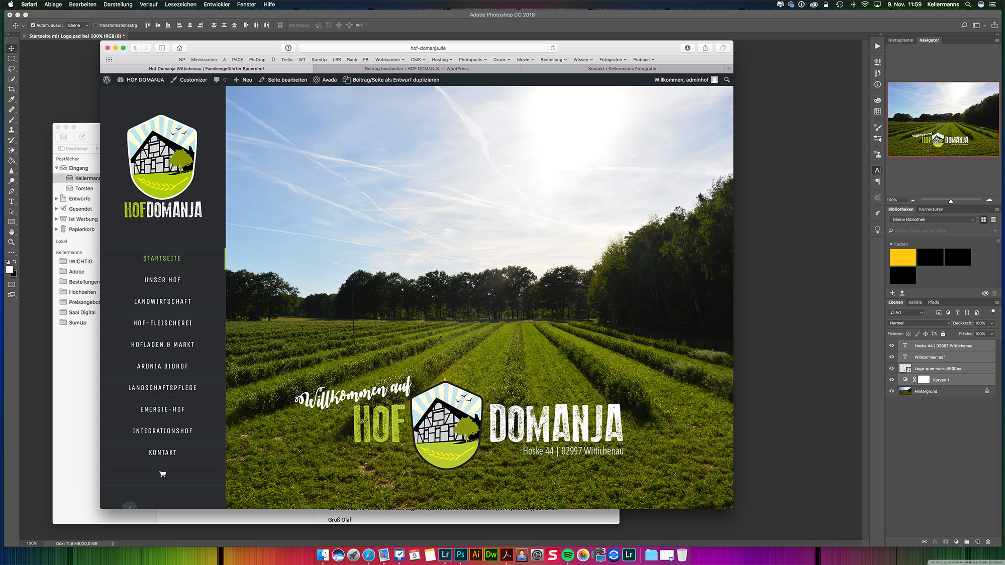 Neue Webseite Hof Domanja