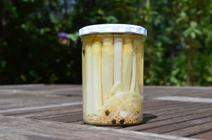 Spargelspitzen süss sauer